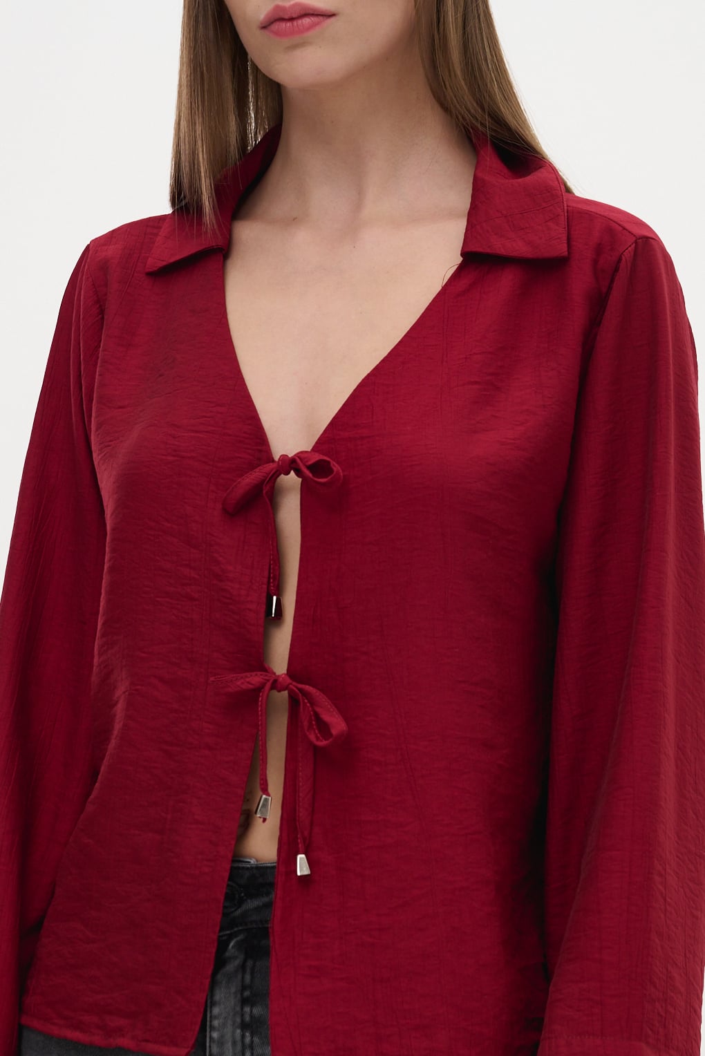 blusa lazos