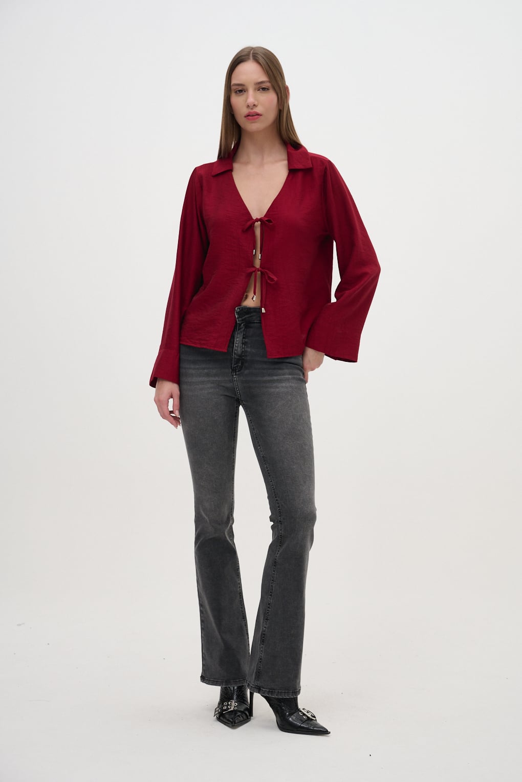 blusa lazos