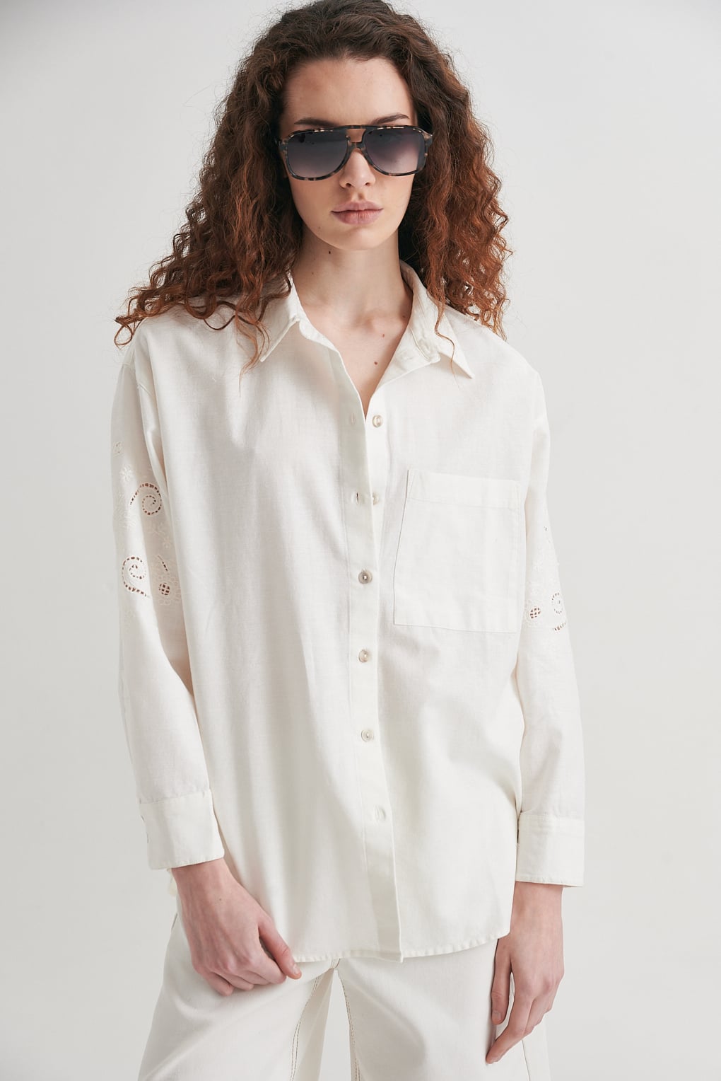 camisa manga calada