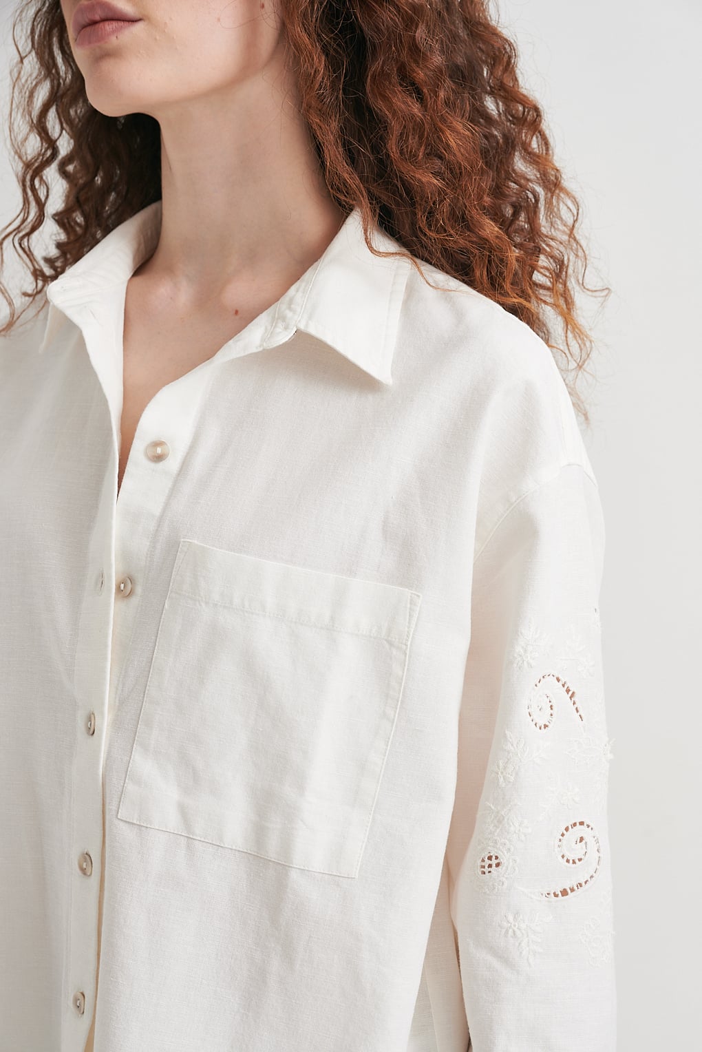 camisa manga calada