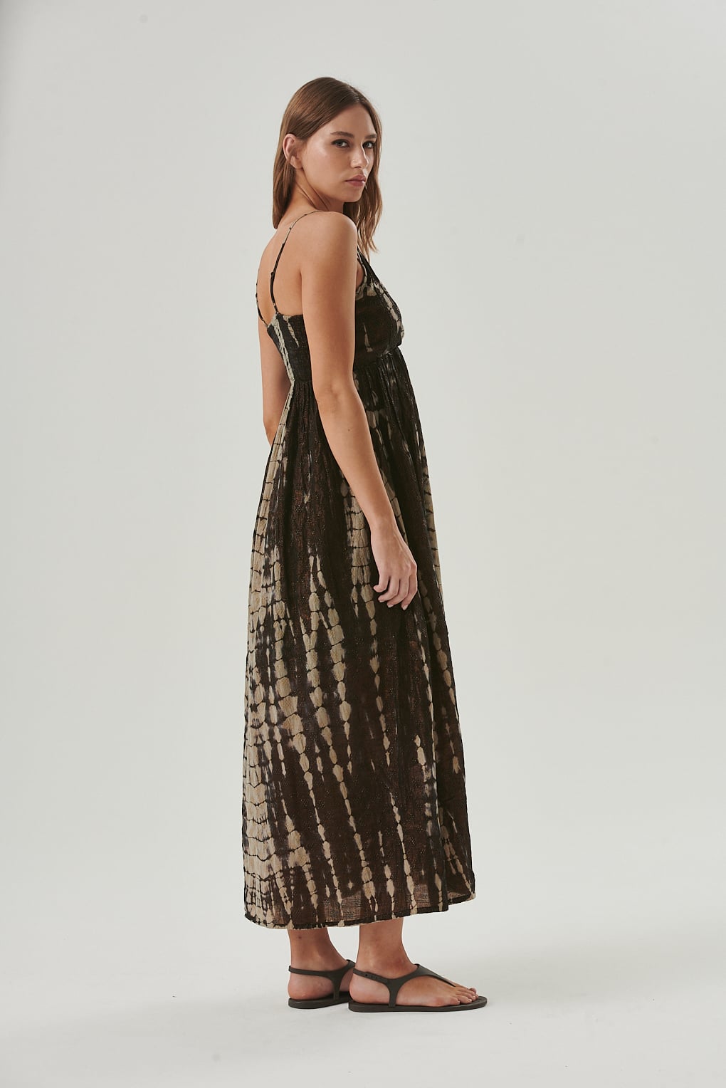 vestido batik lurex