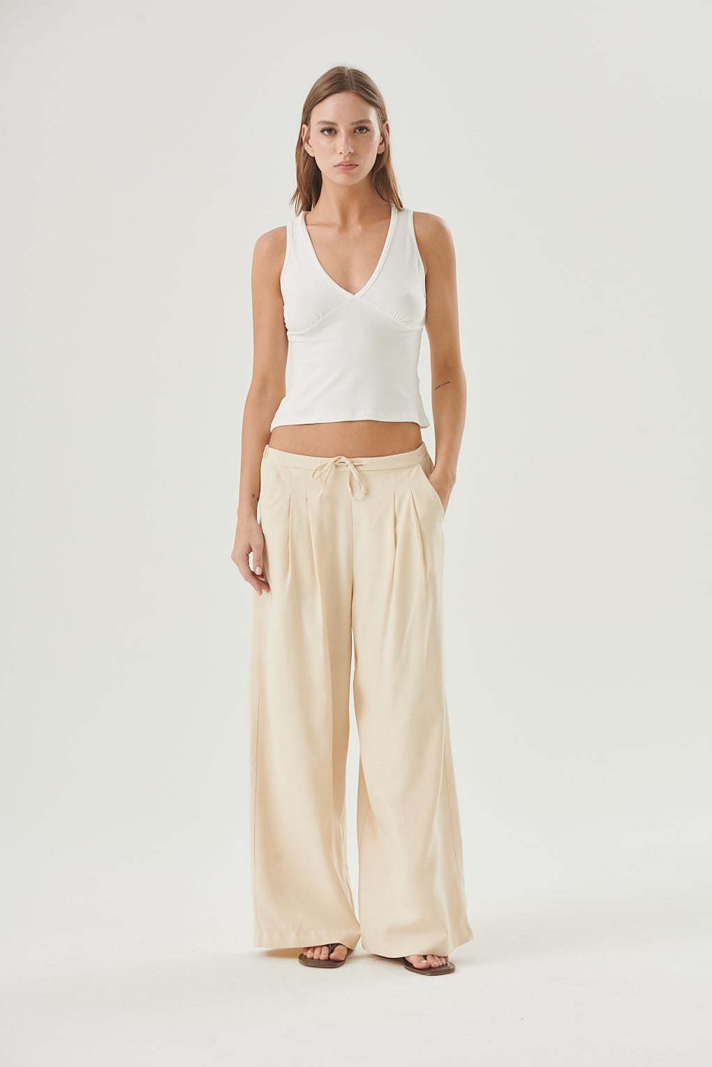 pantalón crepe