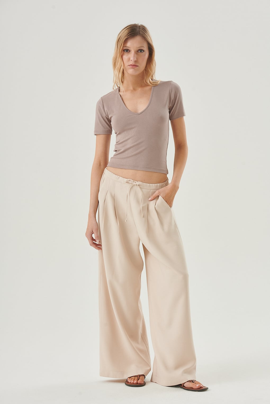 pantalón crepe