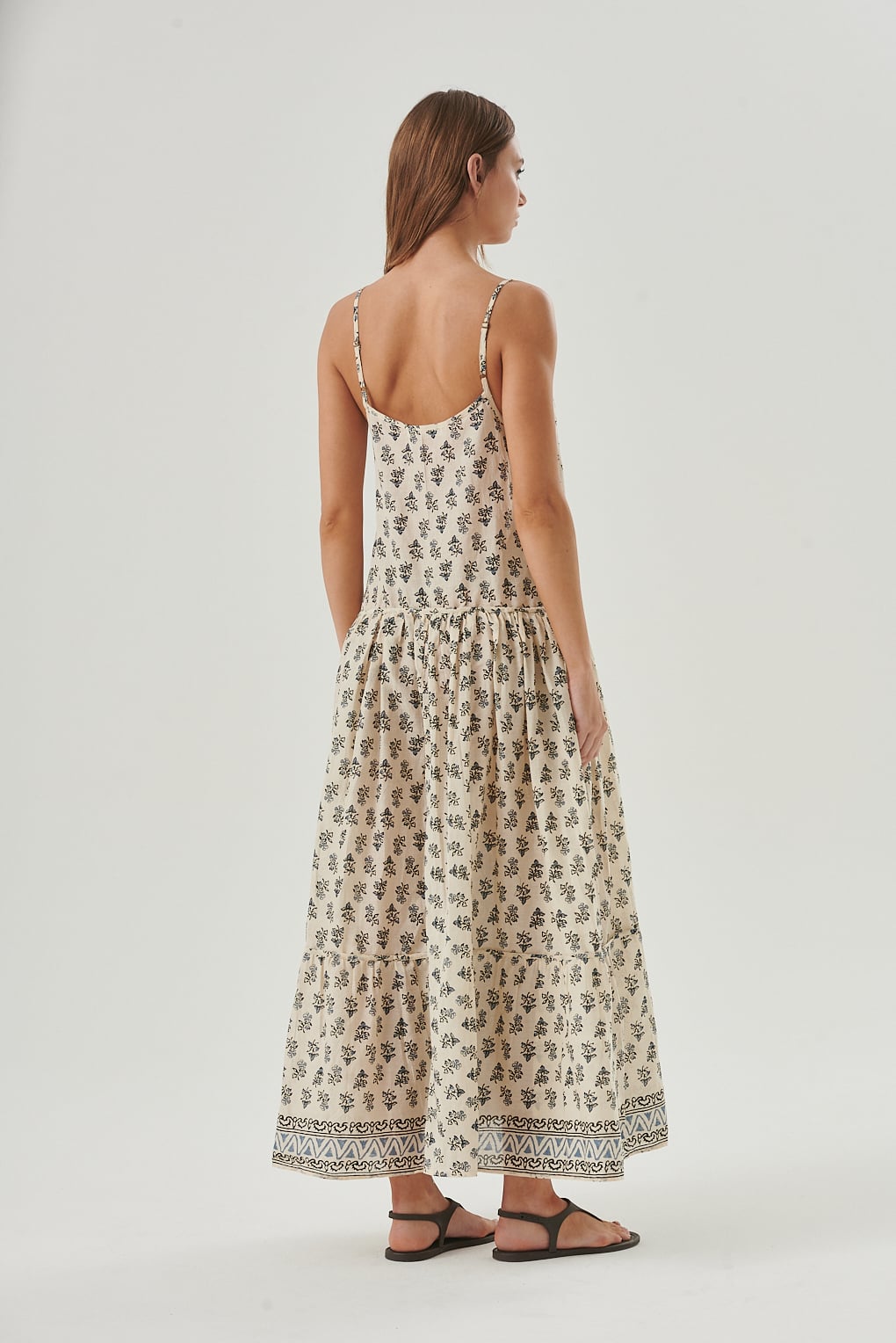 Vestido bretel estampado