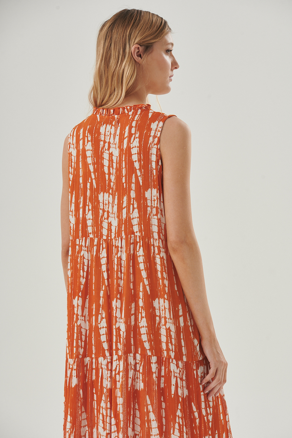 vestido estampado largo