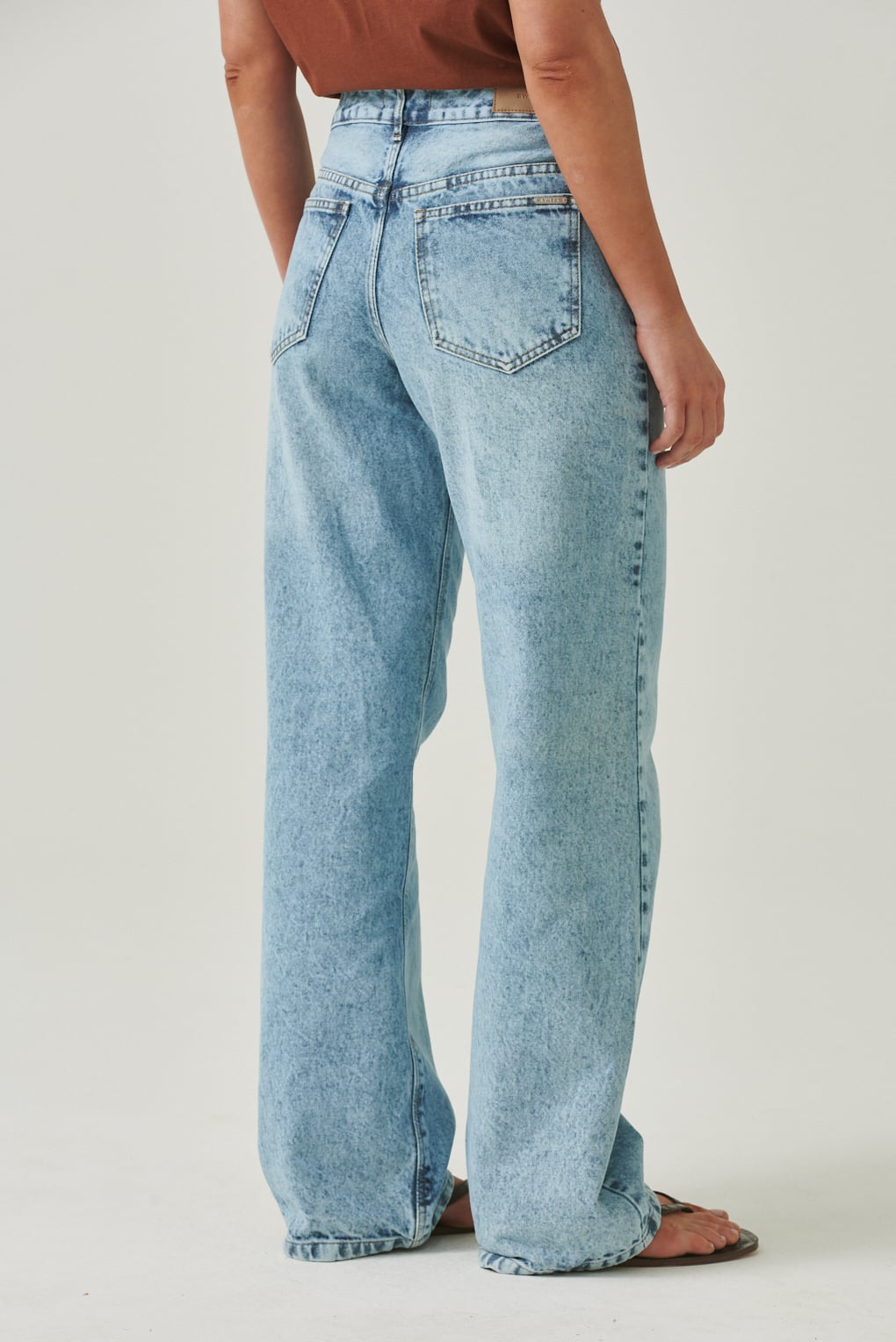 jean wide leg clasico azul