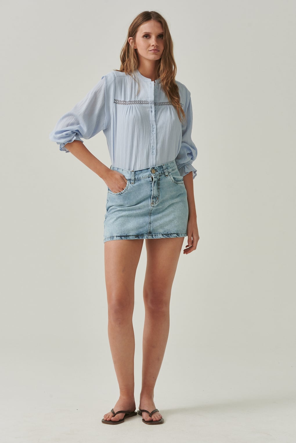 mini de jean clasico
