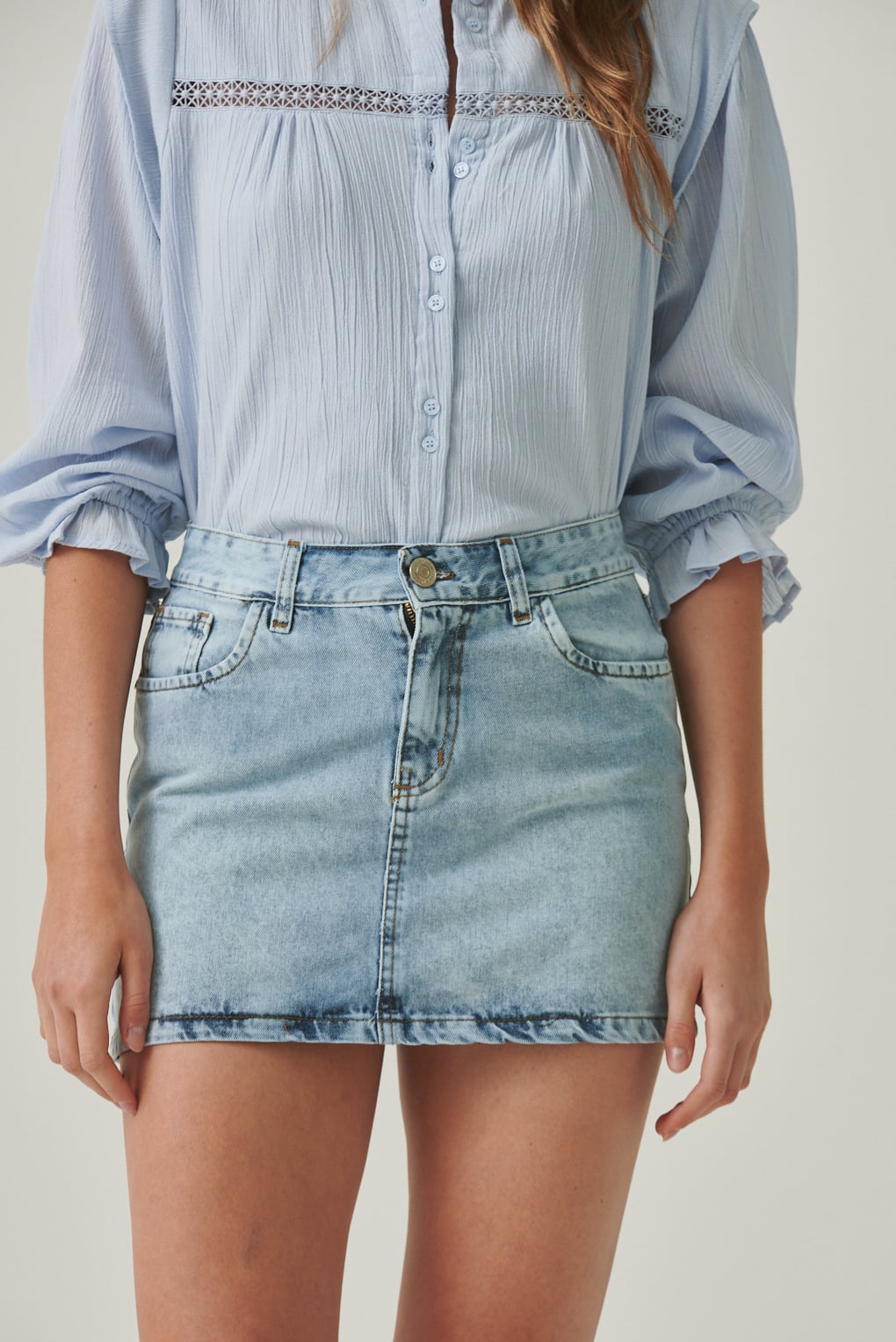 mini de jean clasico