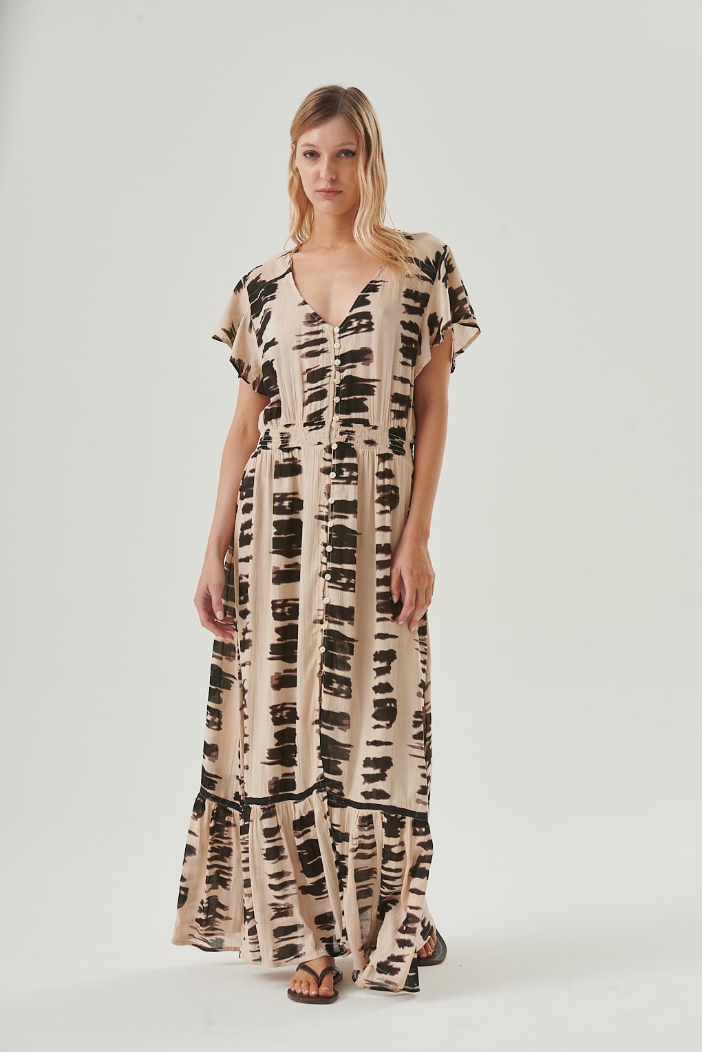 vestido largo batik
