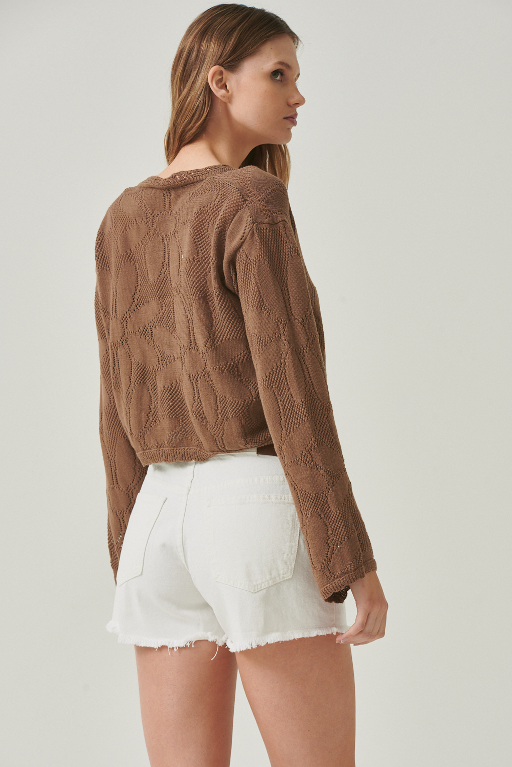 saco calado algodon mujer