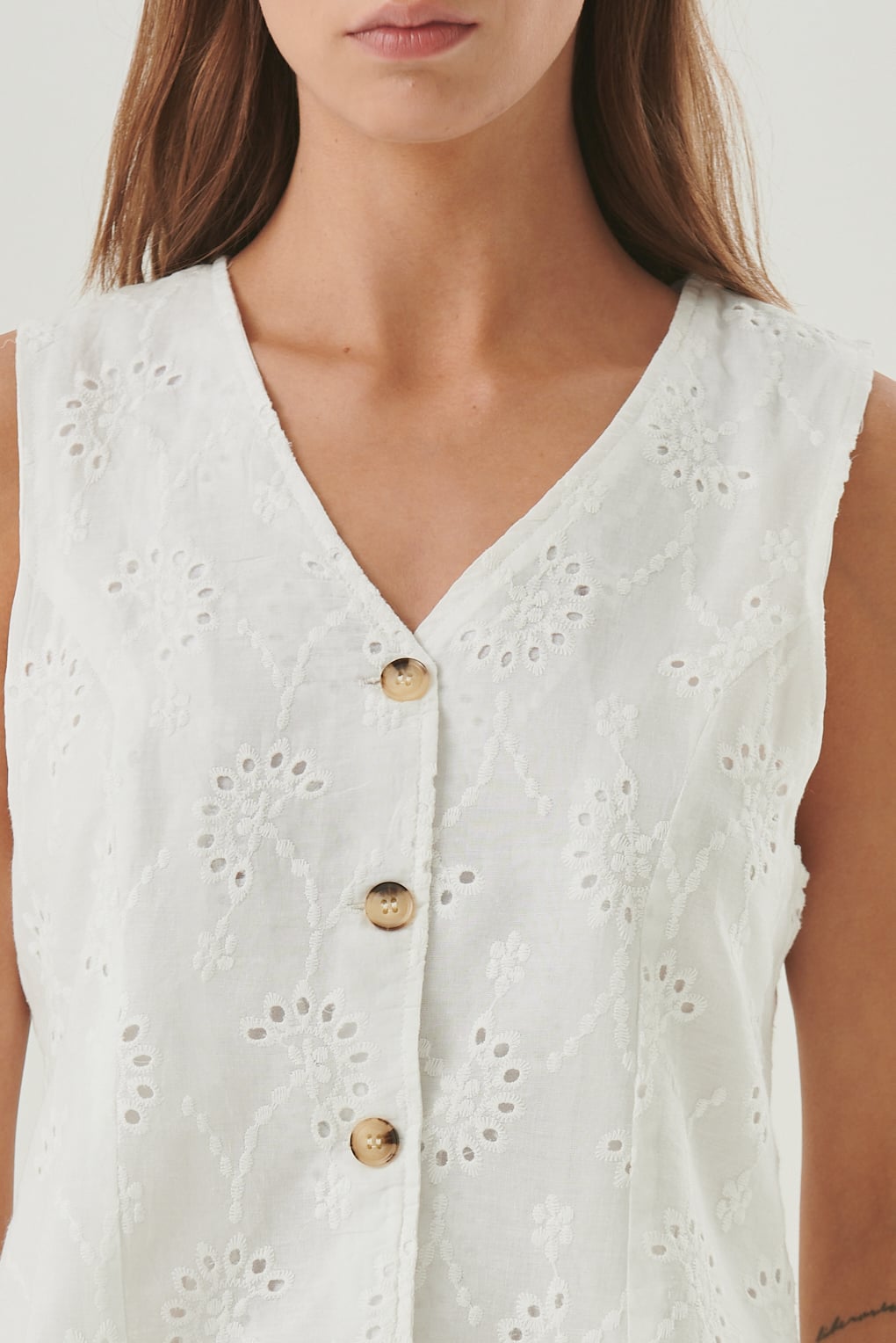 chaleco broderie