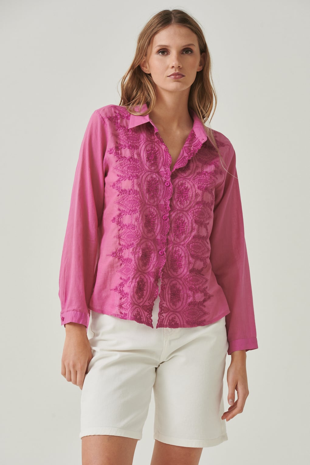 Camisa broderie