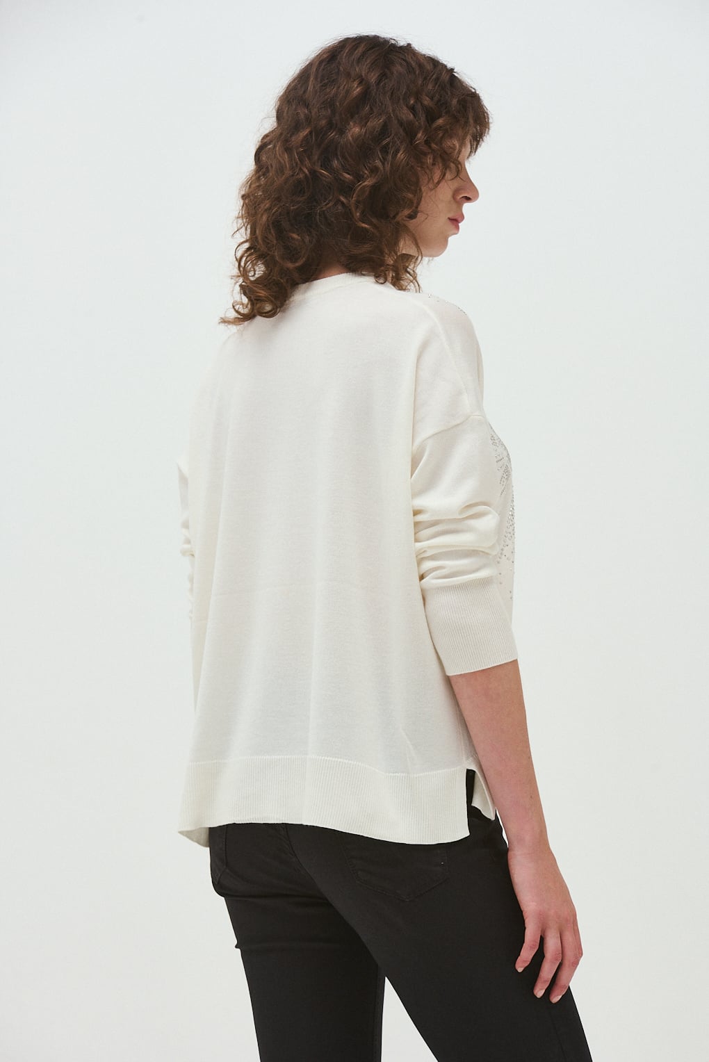 sweater tejido brillos