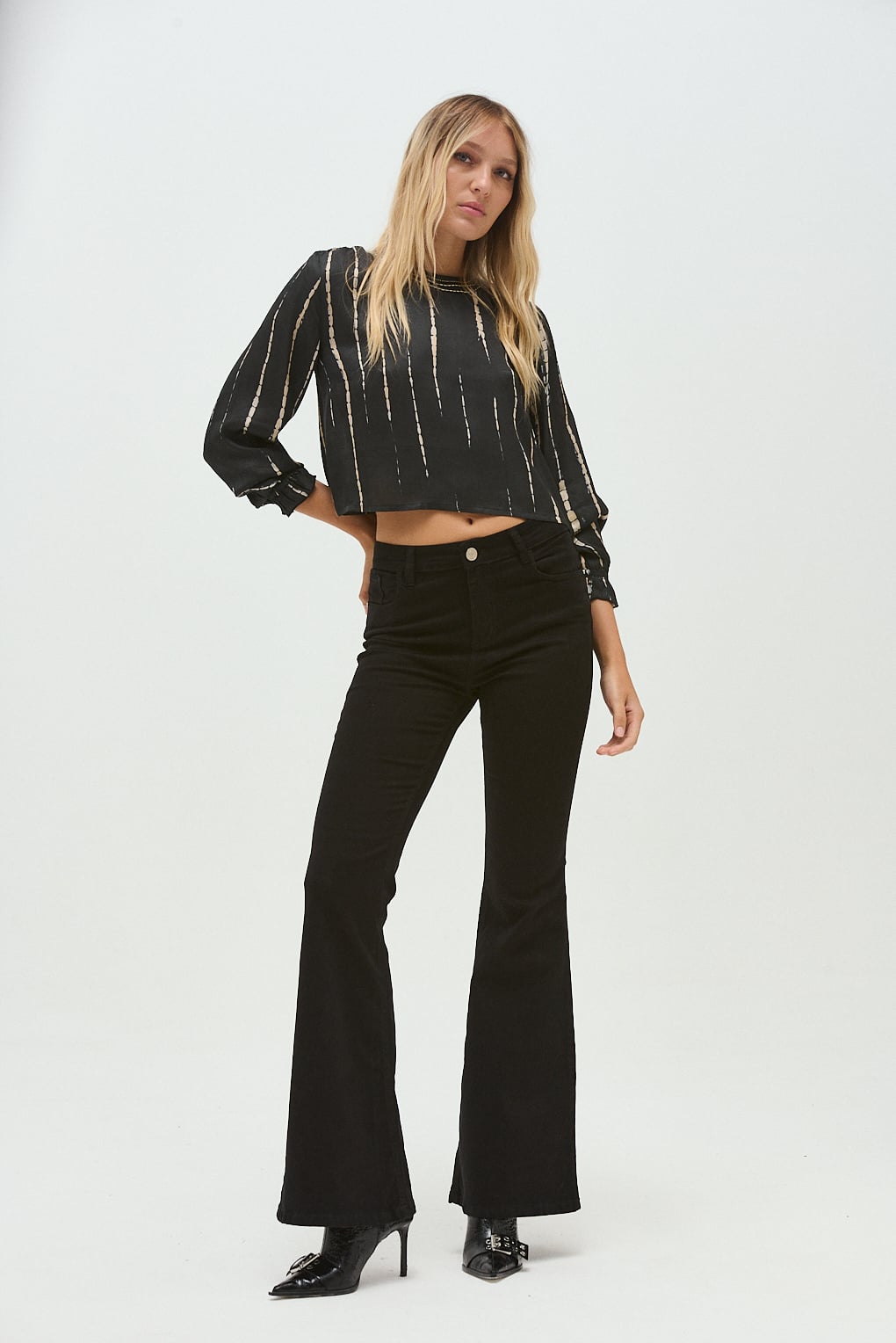 blusa viscos ruffled