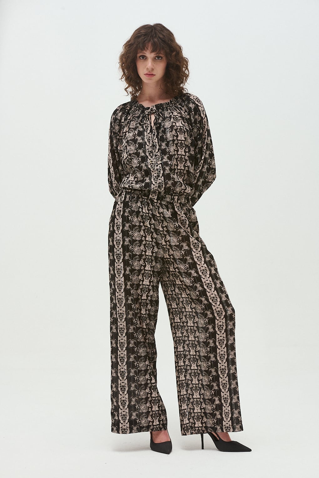 pantalón viscosa lurex