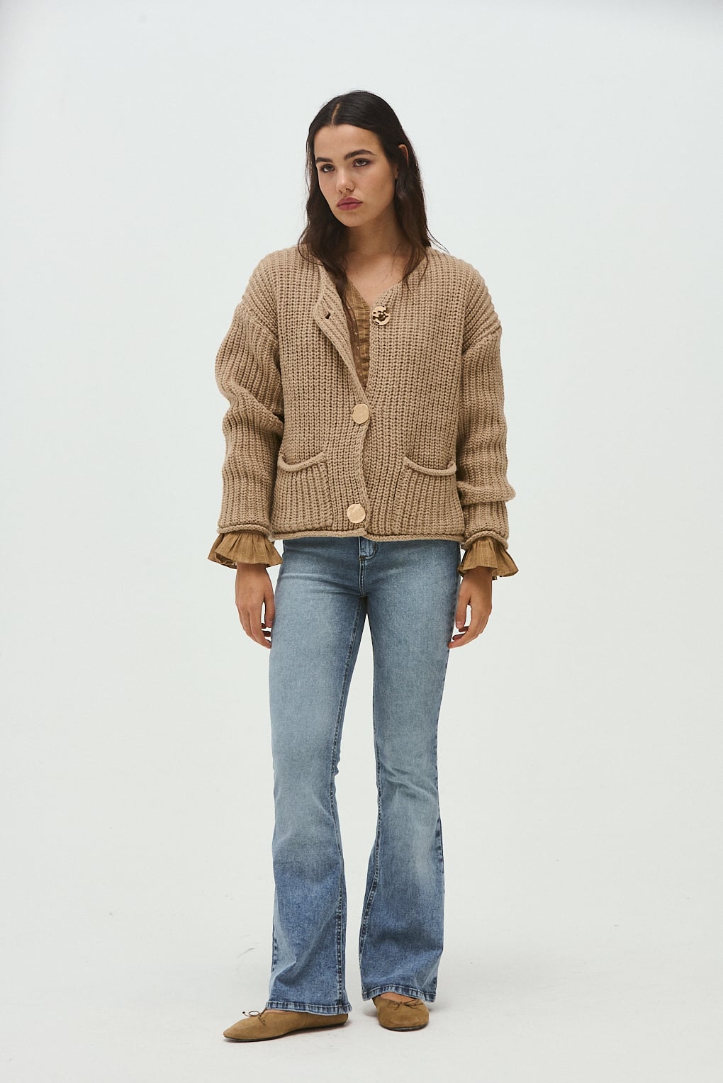 cardigan de hilo