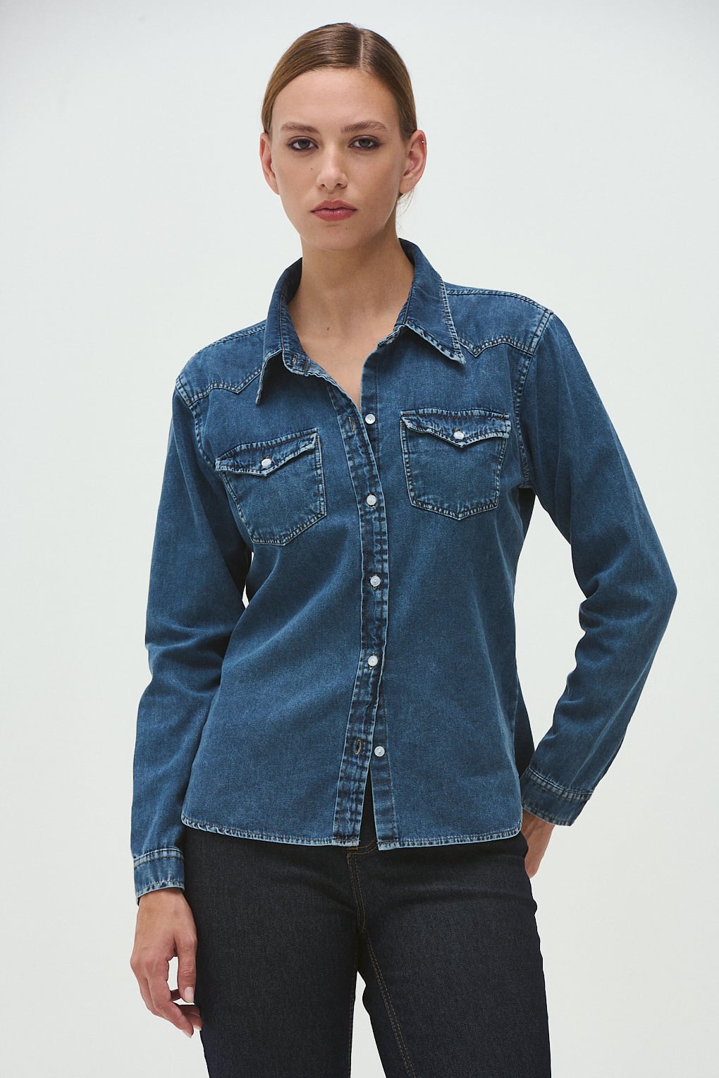 camisa denim