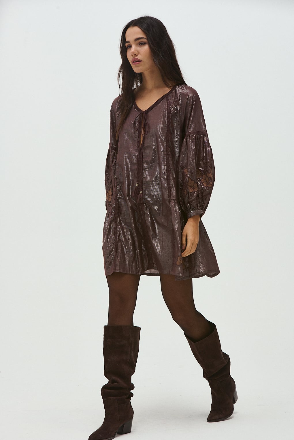 vestido lurex