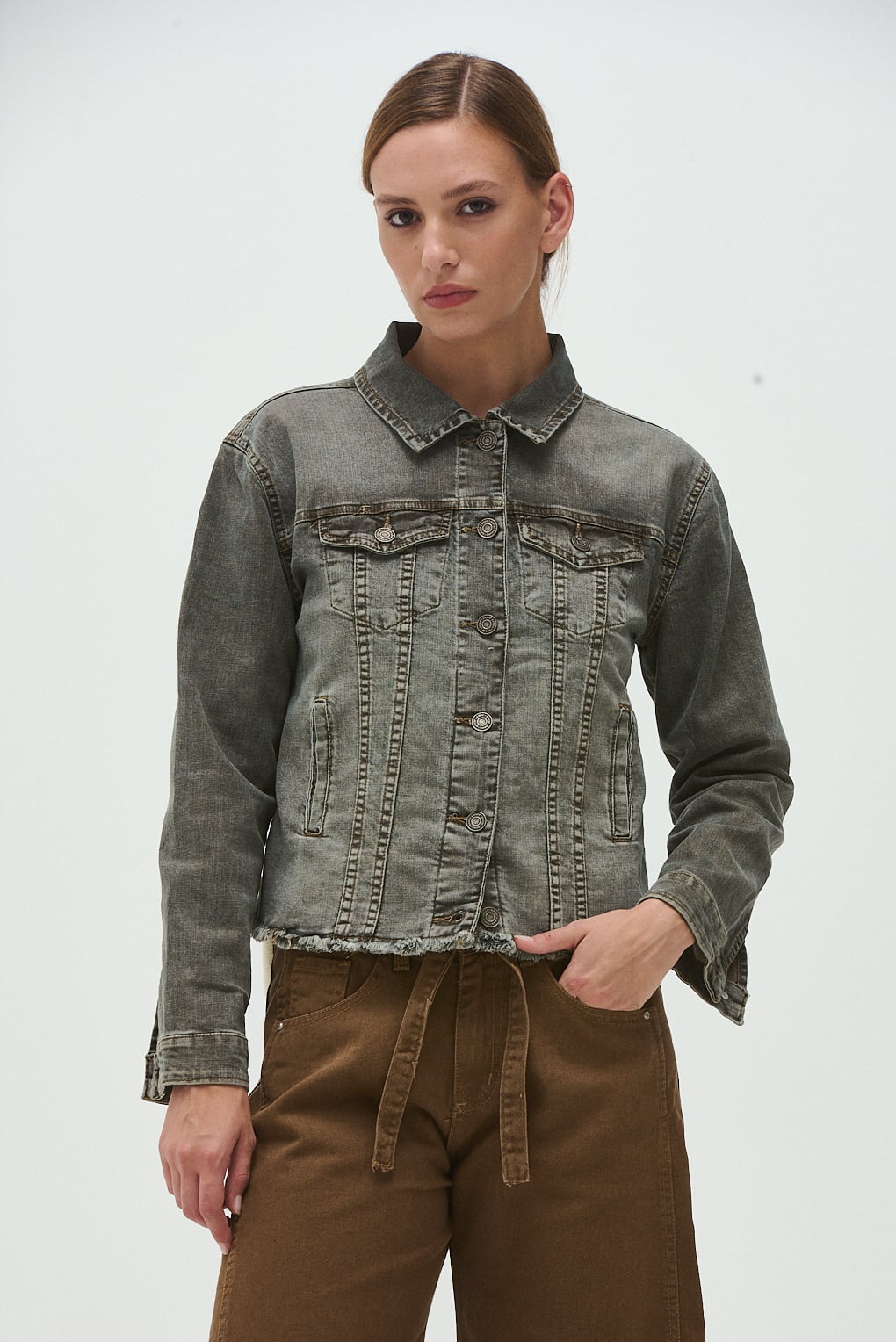 campera denim mujer
