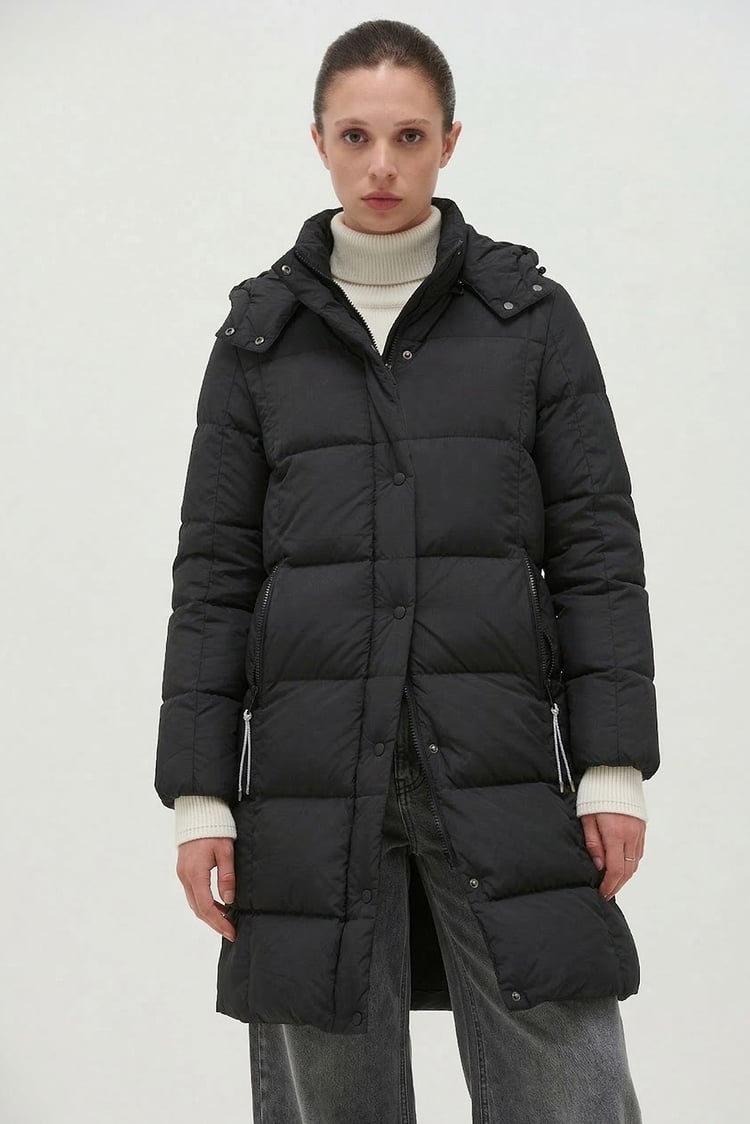 campera larga acolchada