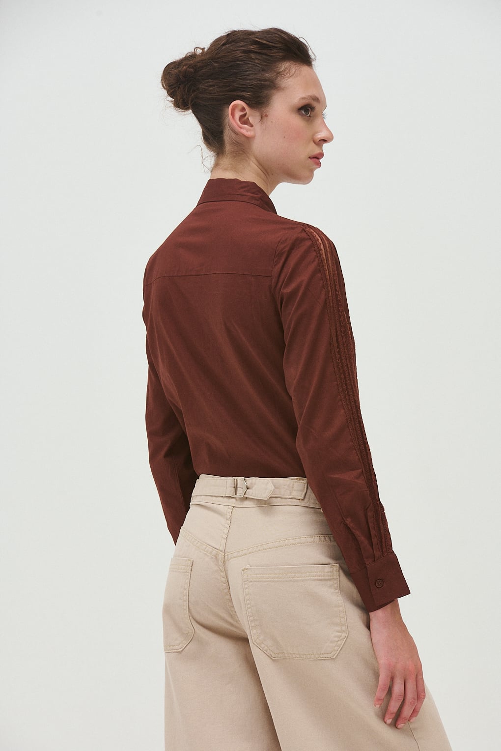 camisa encaje mujer