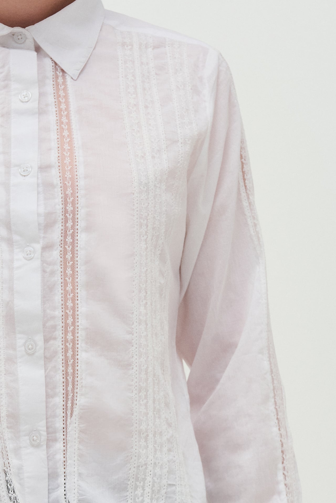 camisa encaje mujer