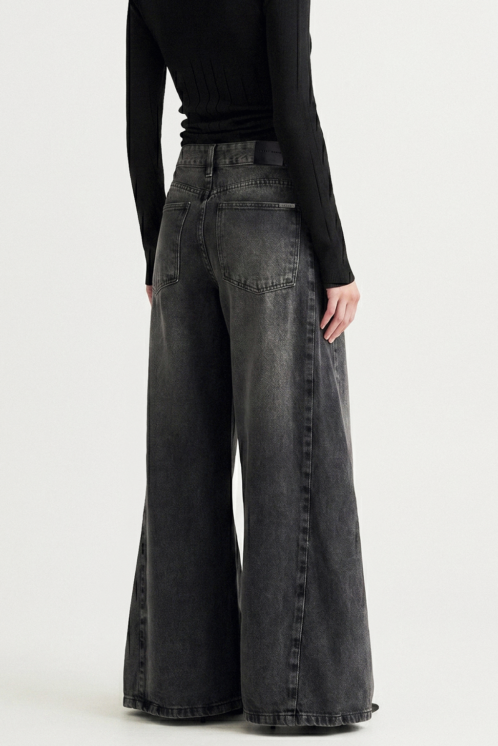 Jean wide leg negro